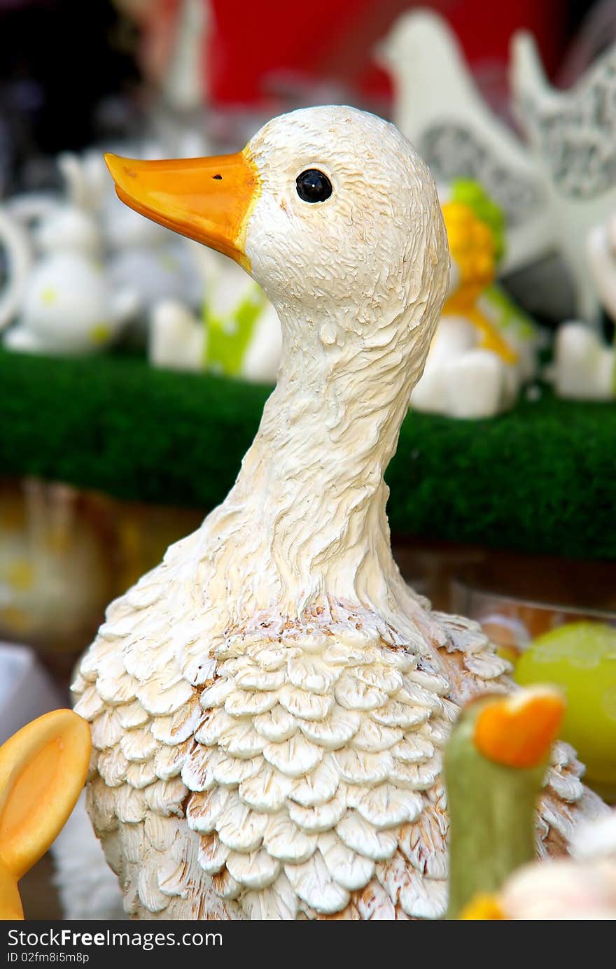 Ceramic figurine duck