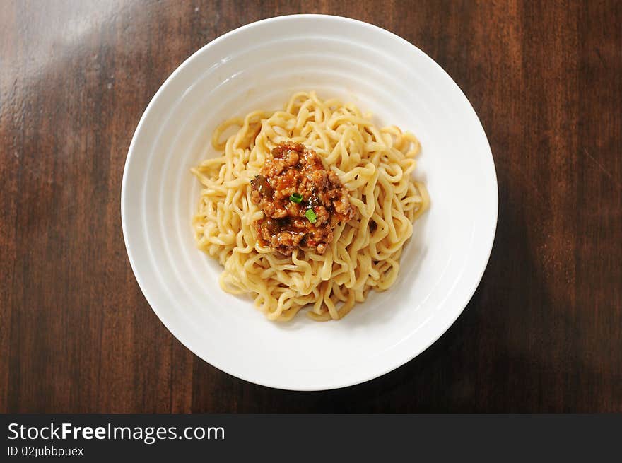 Chinese snack on a table