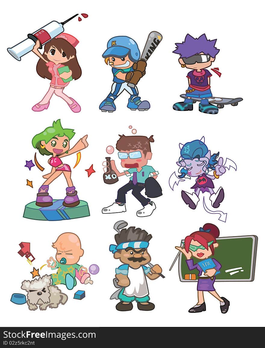 Cartoon people icon,vector illustration