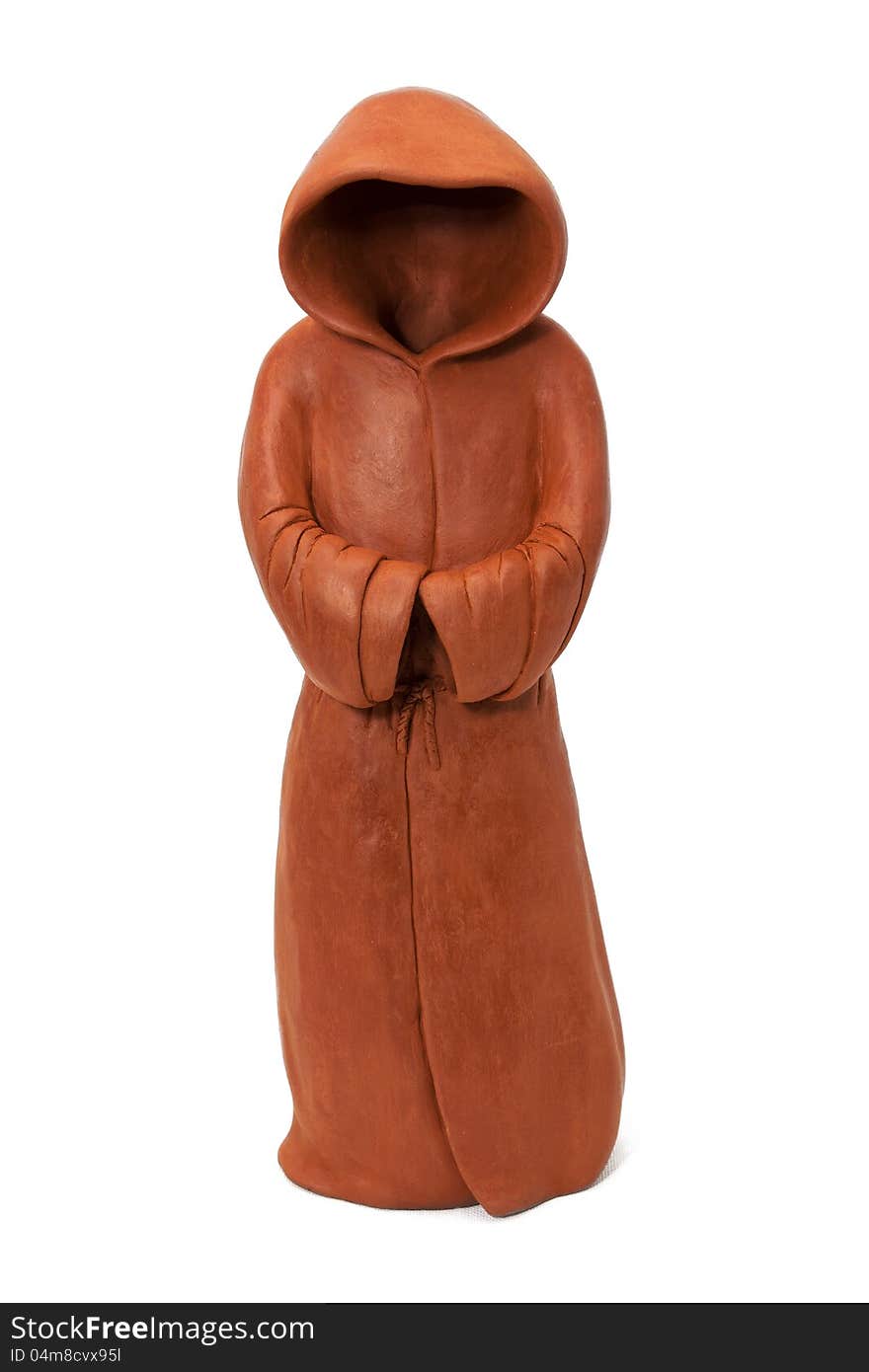 Ceramic figurine in the form of monastic cloak