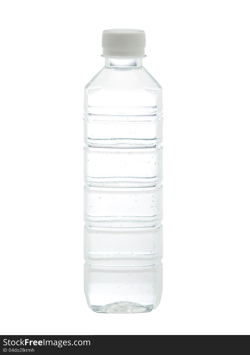 Drinking water bottle with blank label for your advertisement