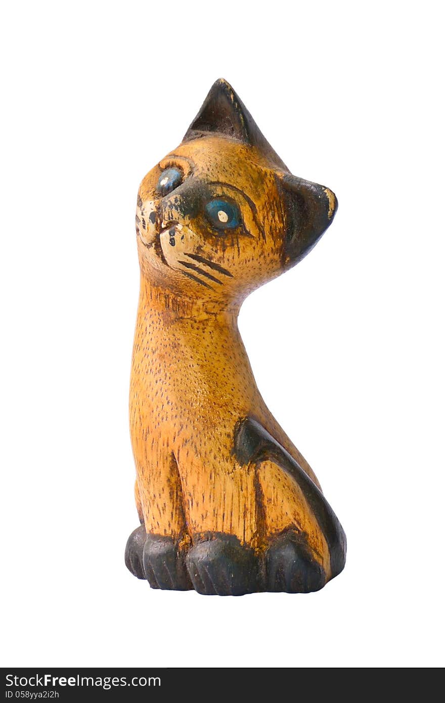 Wooden cat