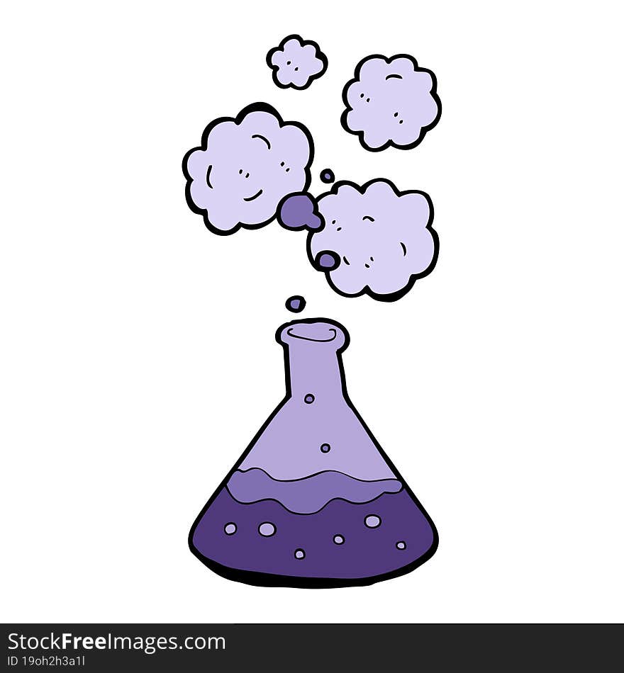 cartoon science chemicals