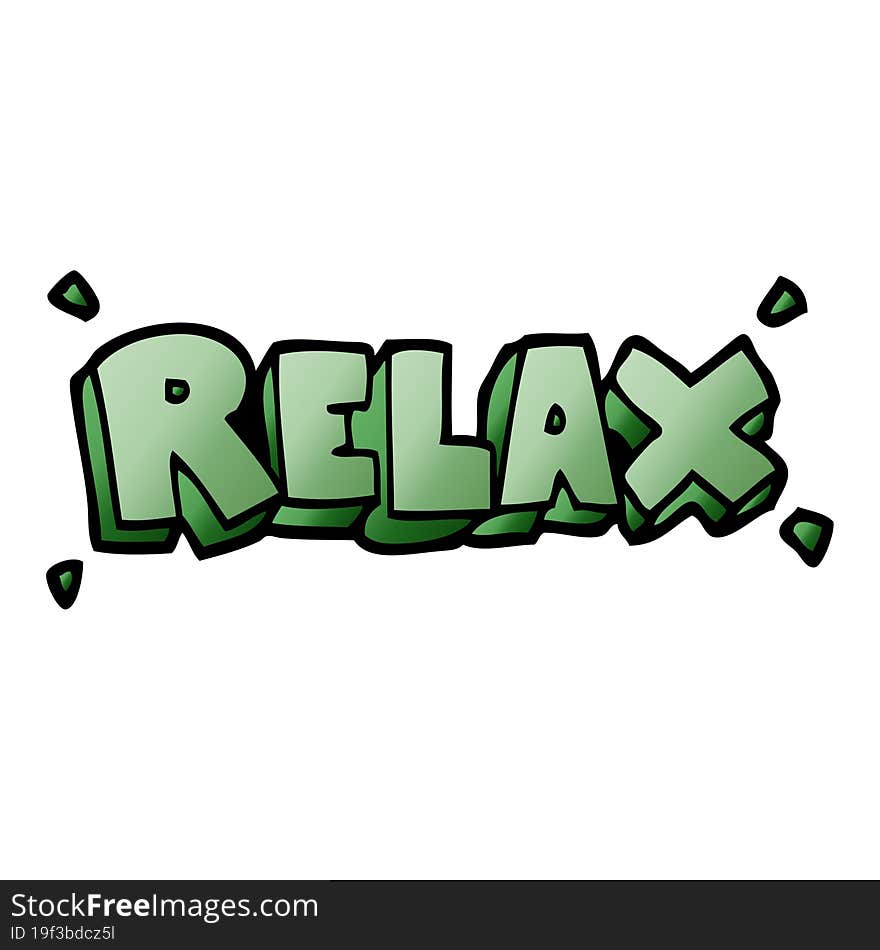 cartoon doodle relax symbol