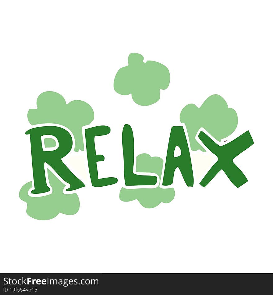 cartoon doodle relax symbol