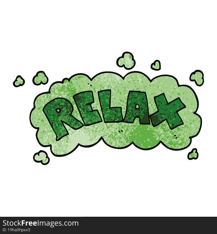 cartoon doodle relax symbol