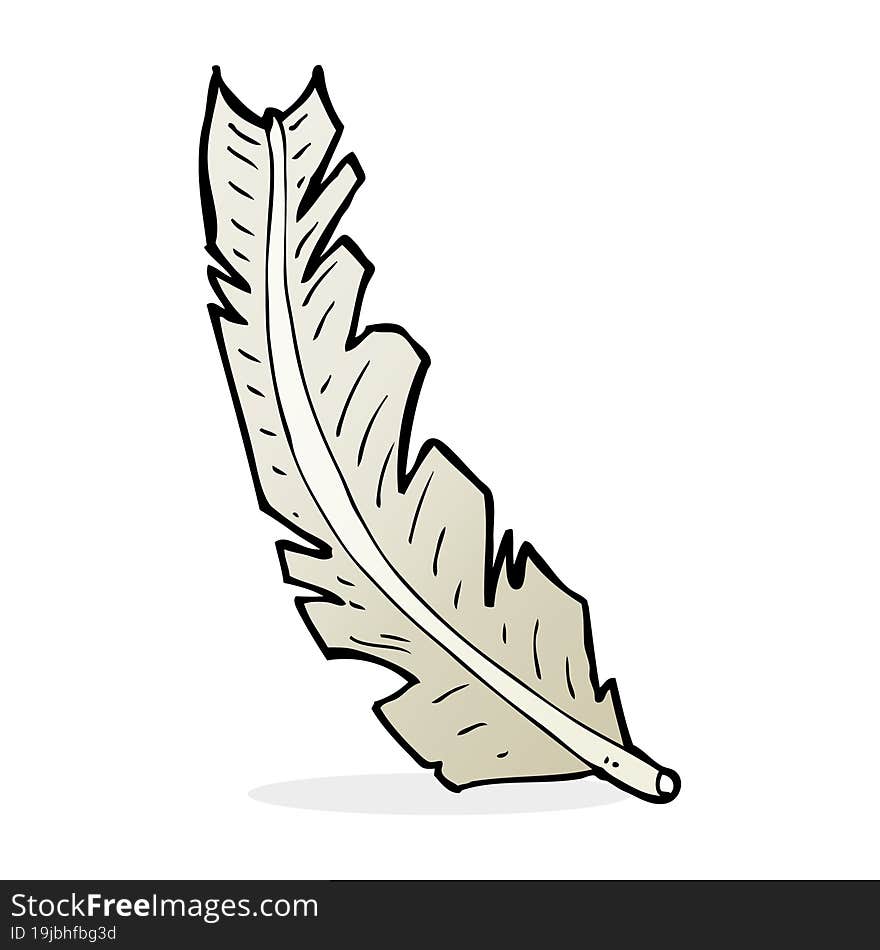 cartoon feather