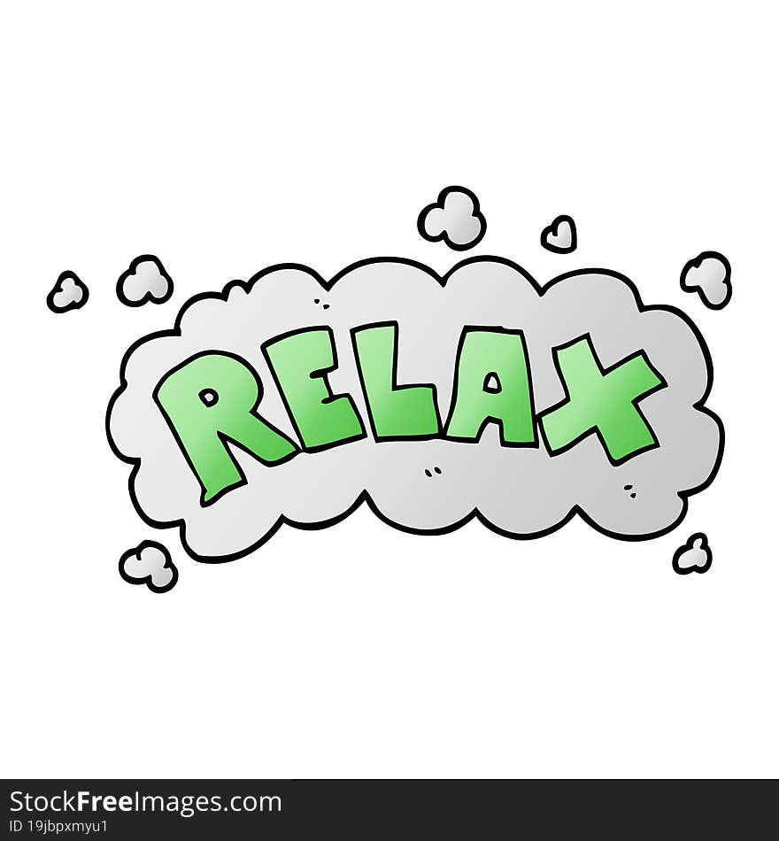 cartoon doodle relax symbol