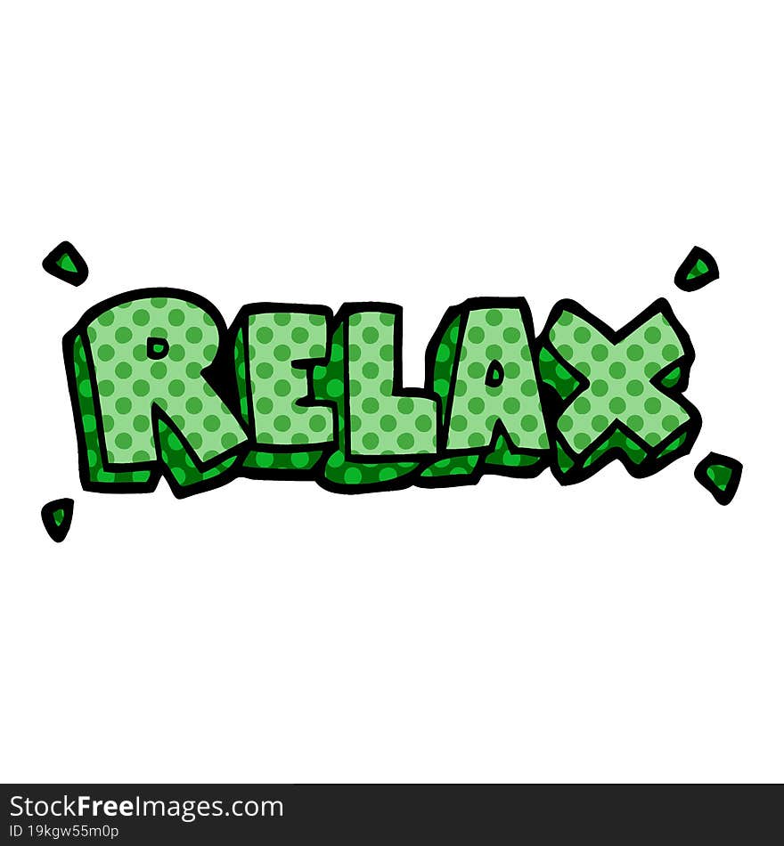 cartoon doodle relax symbol