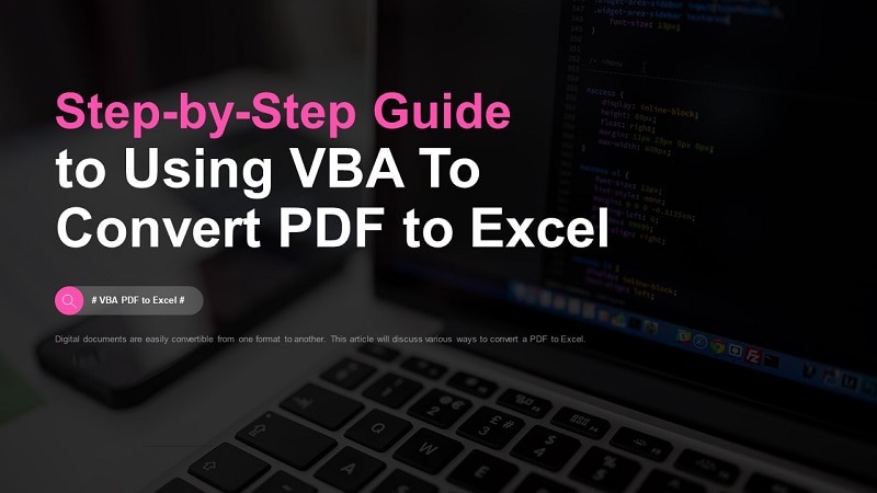 vba pdf to excel