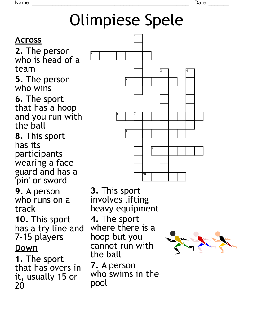 Olimpiese Spele Crossword