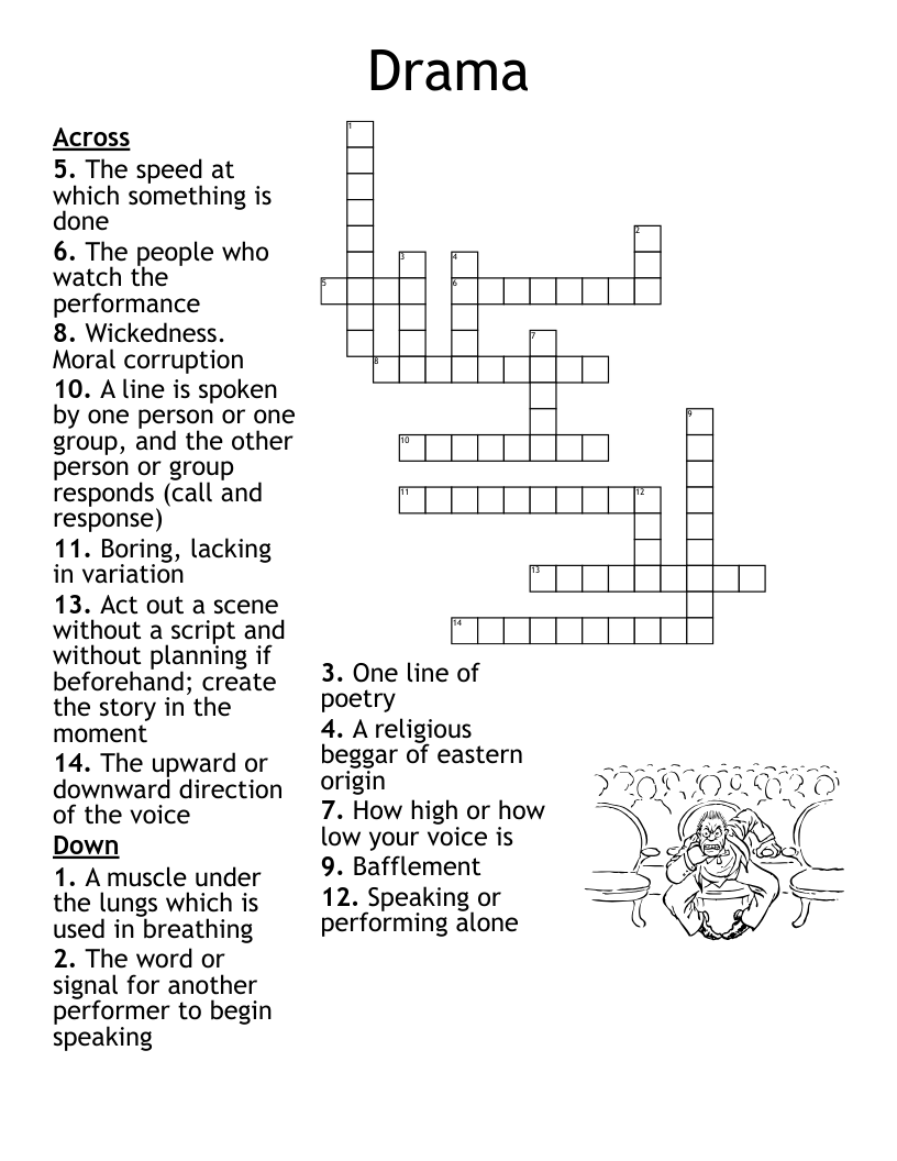 Drama  Crossword