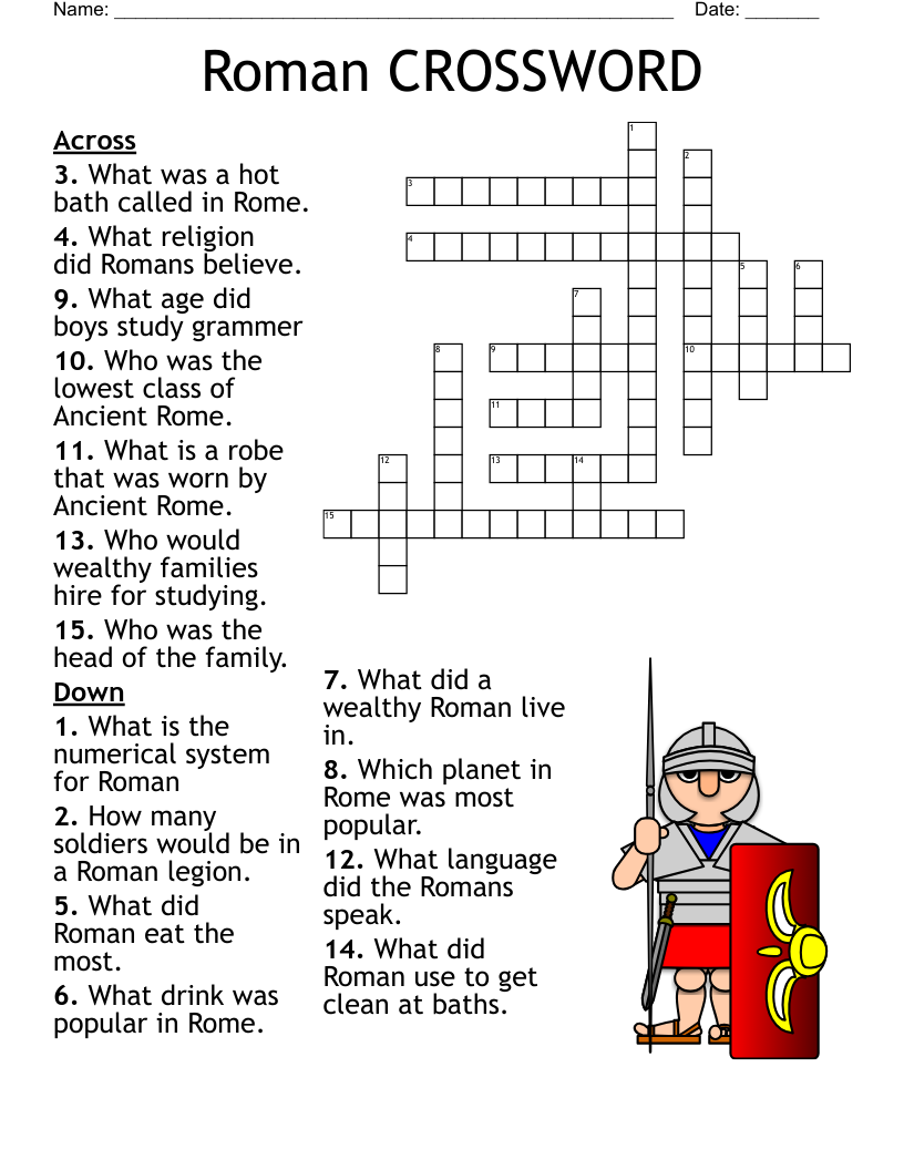 Roman CROSSWORD