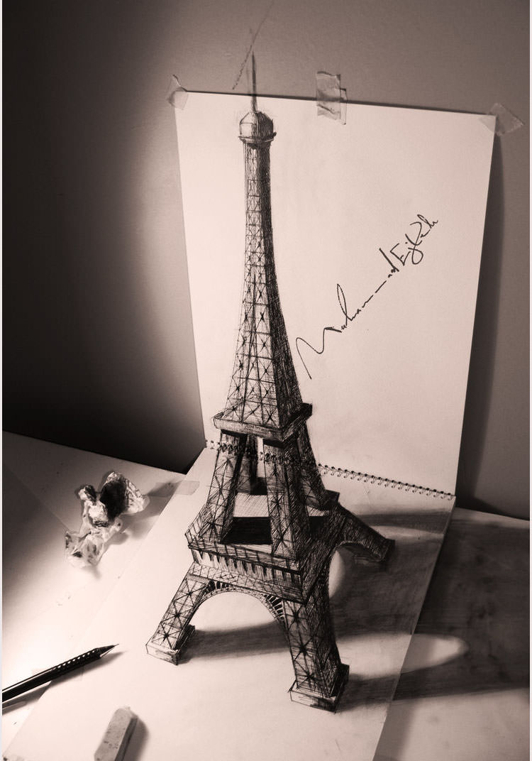 eiffel tower 3d