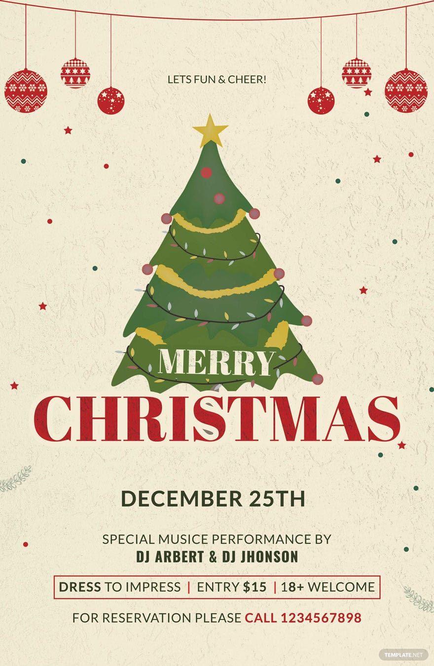 Simple Christmas Poster Template