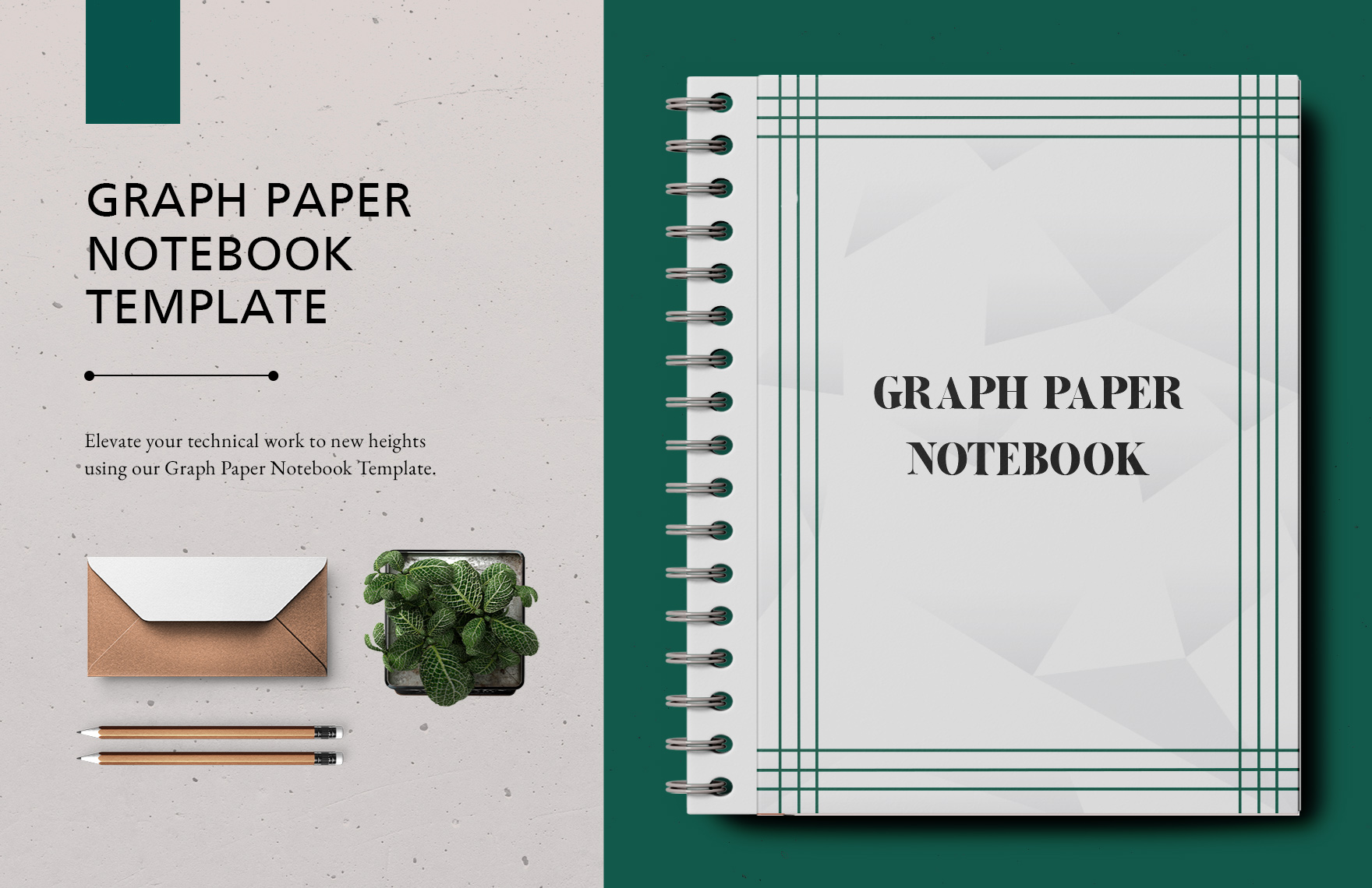 Graph Paper Notebook Template