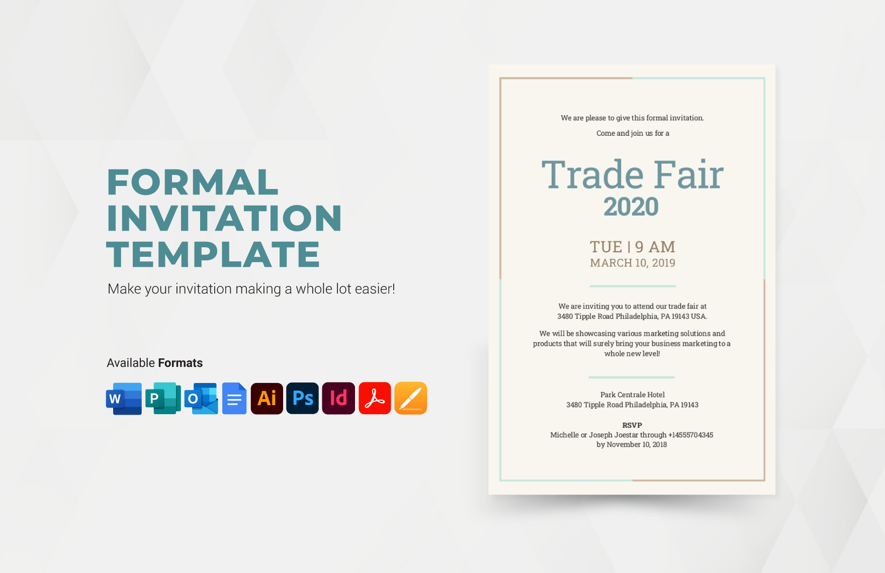 Formal Invitation Template