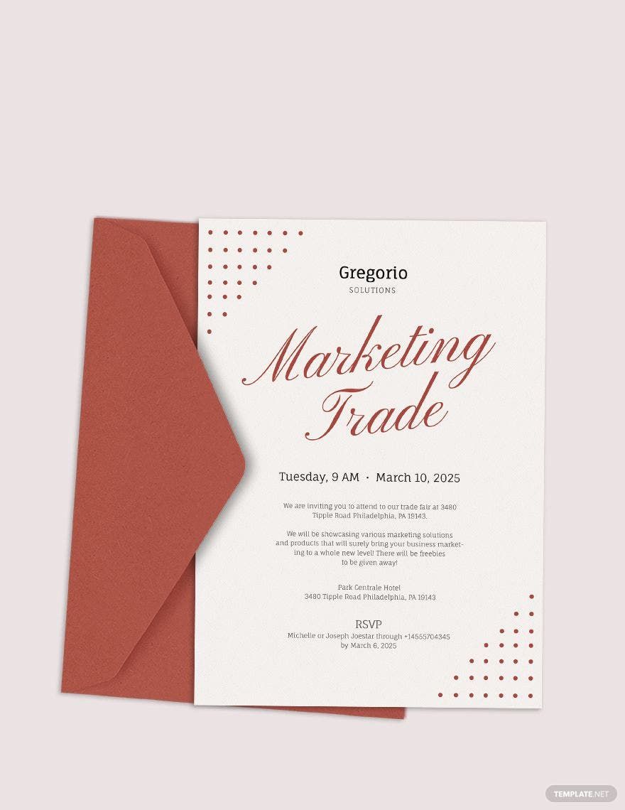 Formal Event Invitation Template