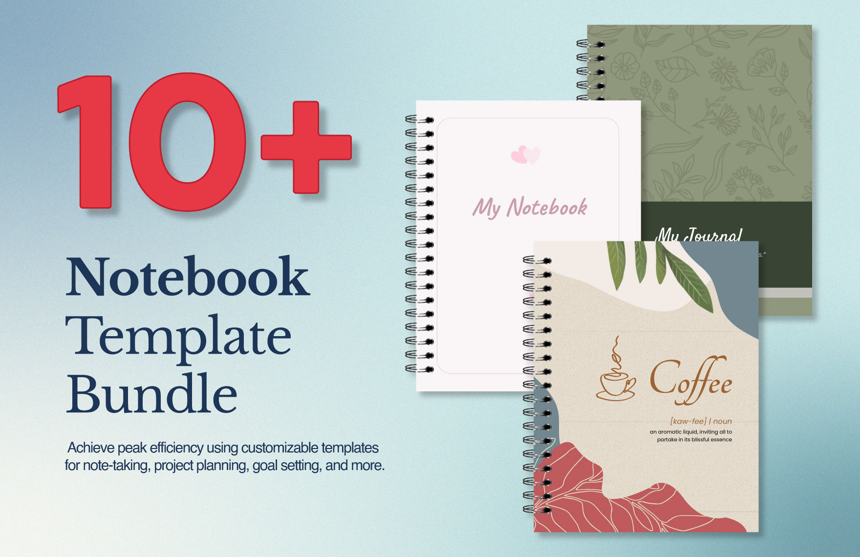  10+ Notebook Template Bundle