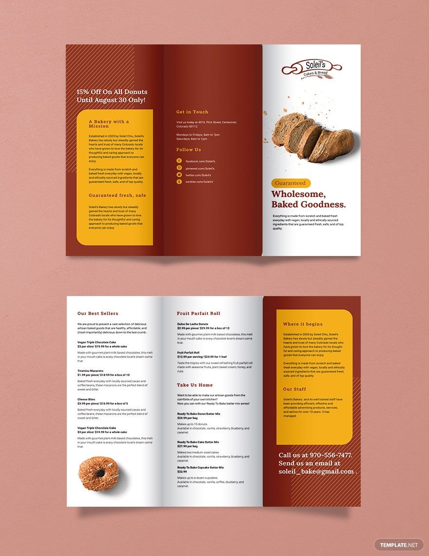 Bi-Fold IT Product Brochure Template - Illustrator, InDesign, Word ...