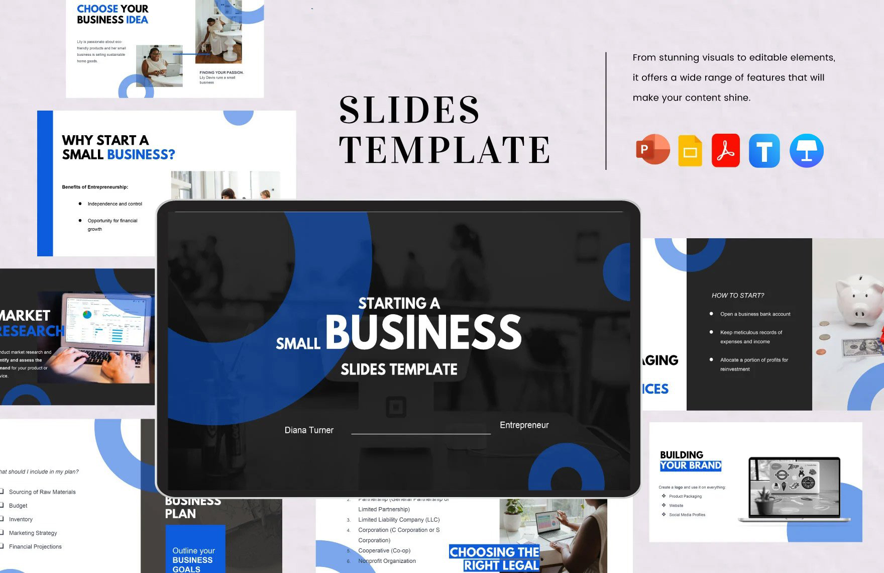 Slides Template in PDF, PPT, Google Slides, Apple Keynote - Download | Template.net