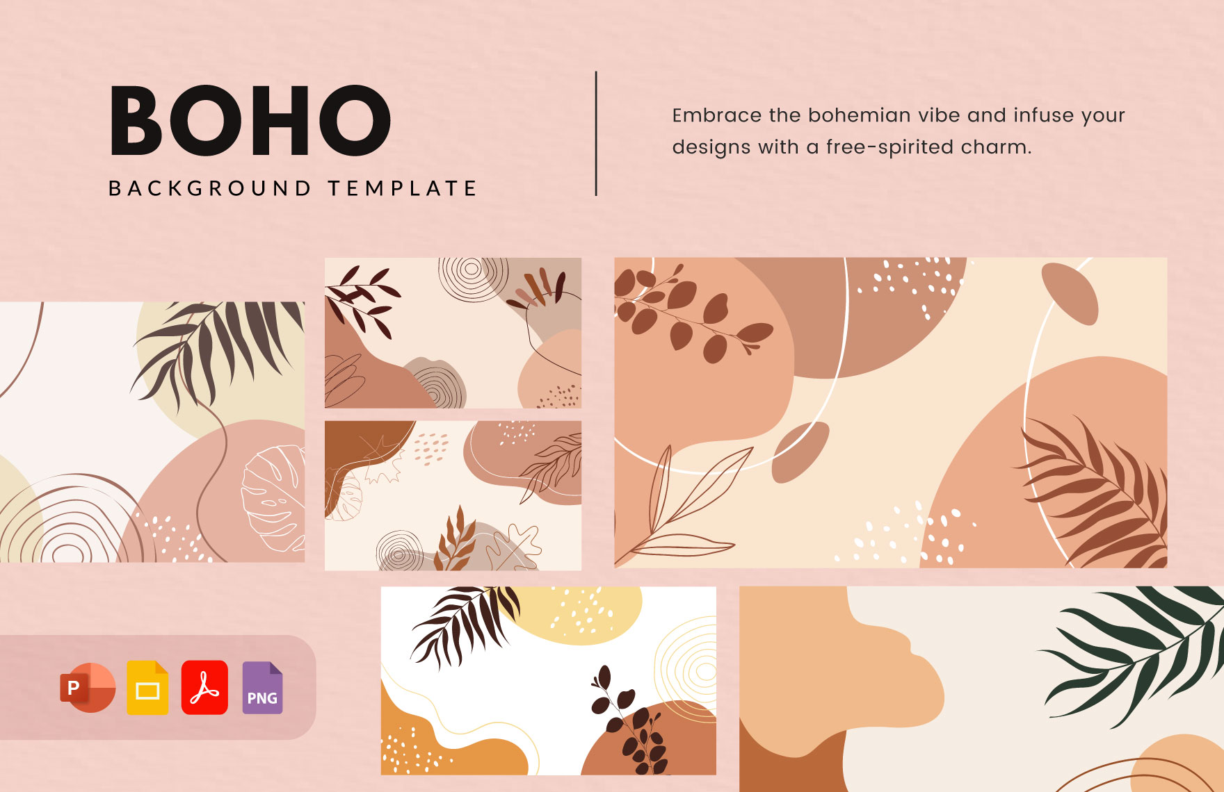 Boho Background Template