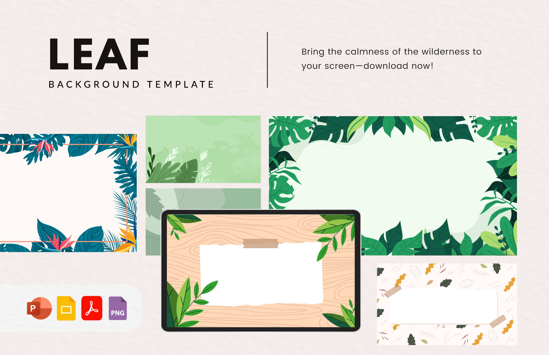 Leaf Background Template