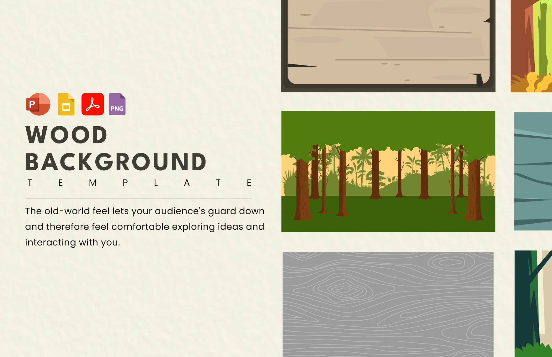 Wood Background Template