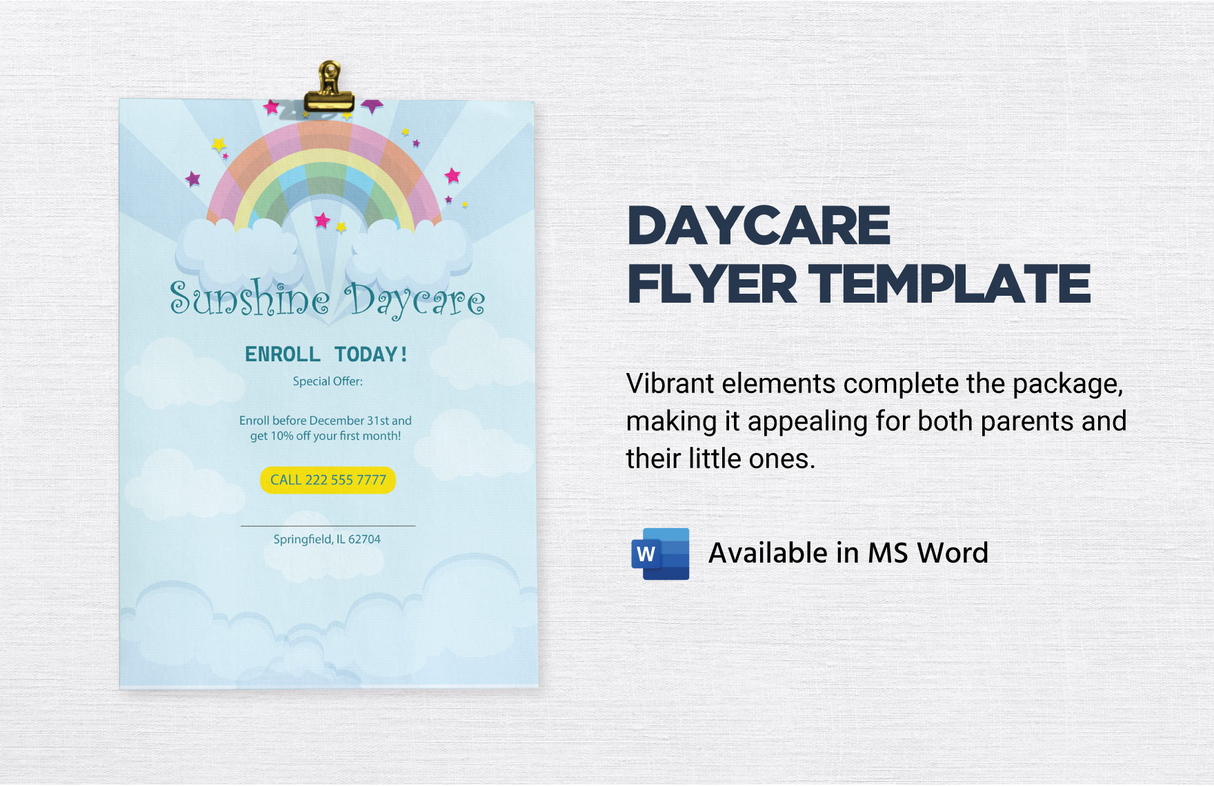 Daycare Flyer Template