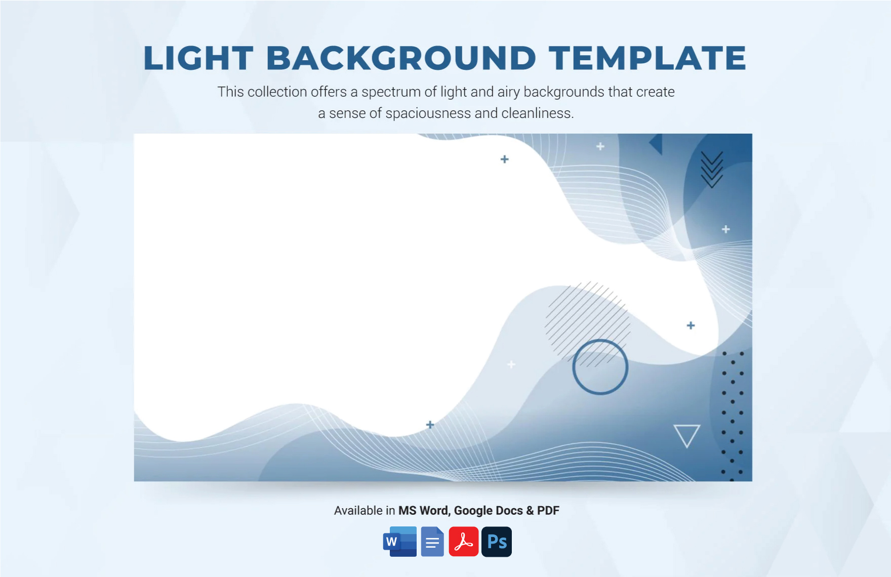 Light Background Template