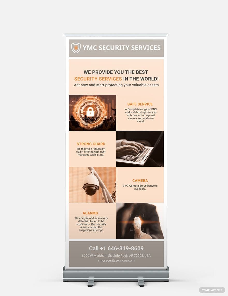 Security Services Roll-Up Banner Template