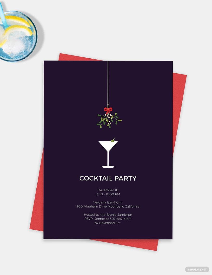 Formal Cocktail Party Invitation Template