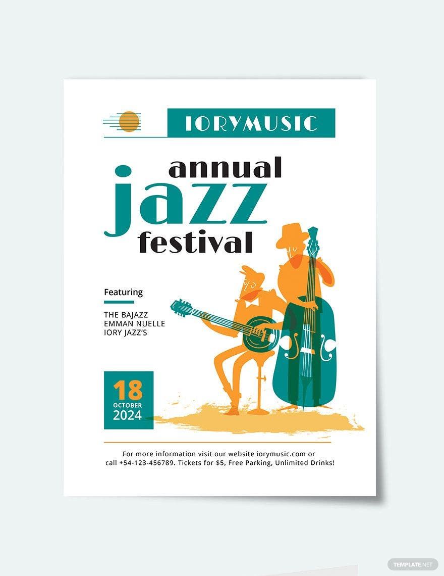 Jazz Music Event Flyer Template