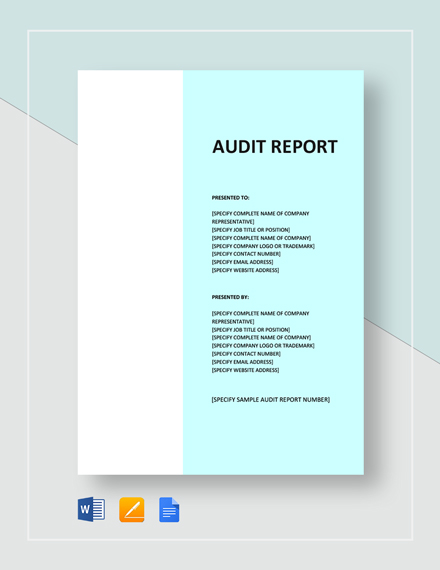 sample audit report