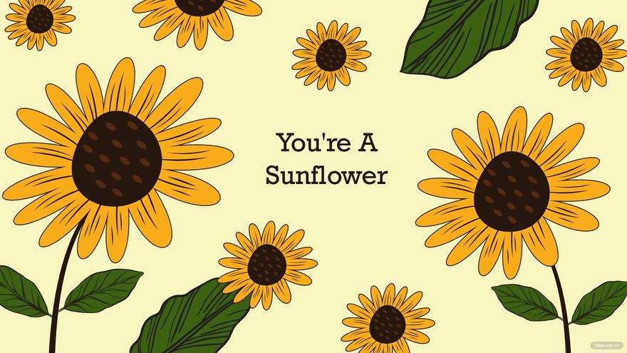 Vintage Sunflower Wallpaper