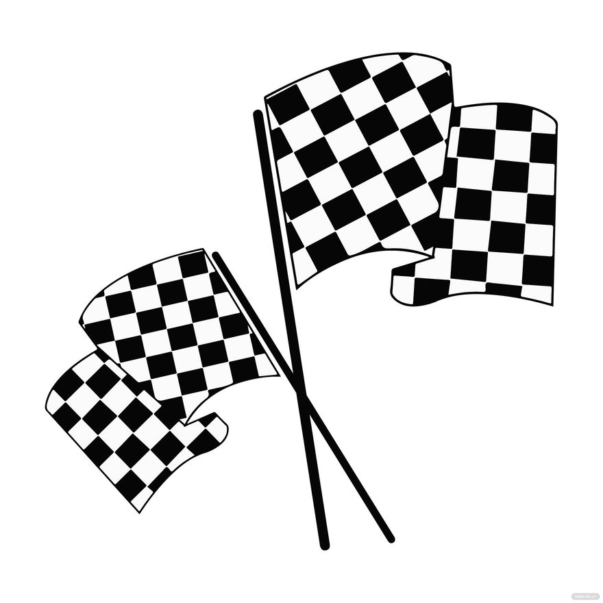 Race Track Flag clipart