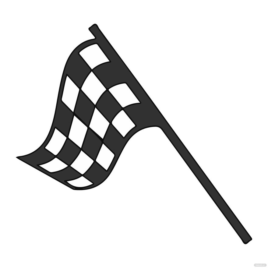 Sports Racing Flag clipart