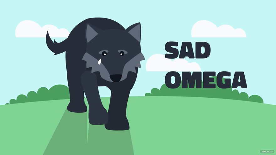 Sad Wolf Wallpaper in Illustrator, EPS, SVG, JPG, PNG