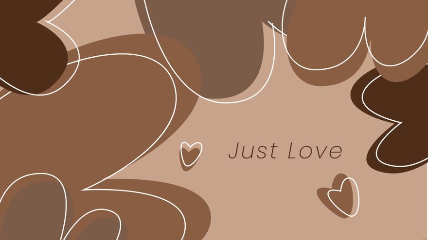 Brown Heart Wallpaper