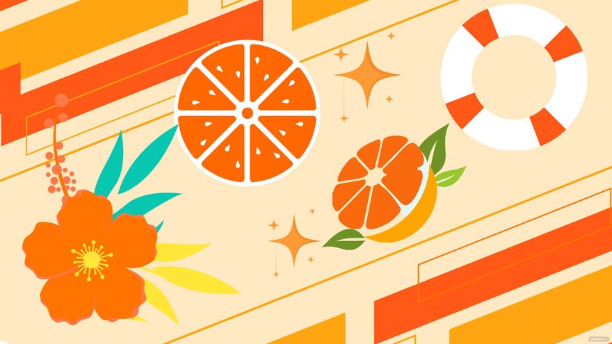 Orange Summer Background