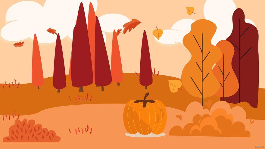 Orange Autumn Background