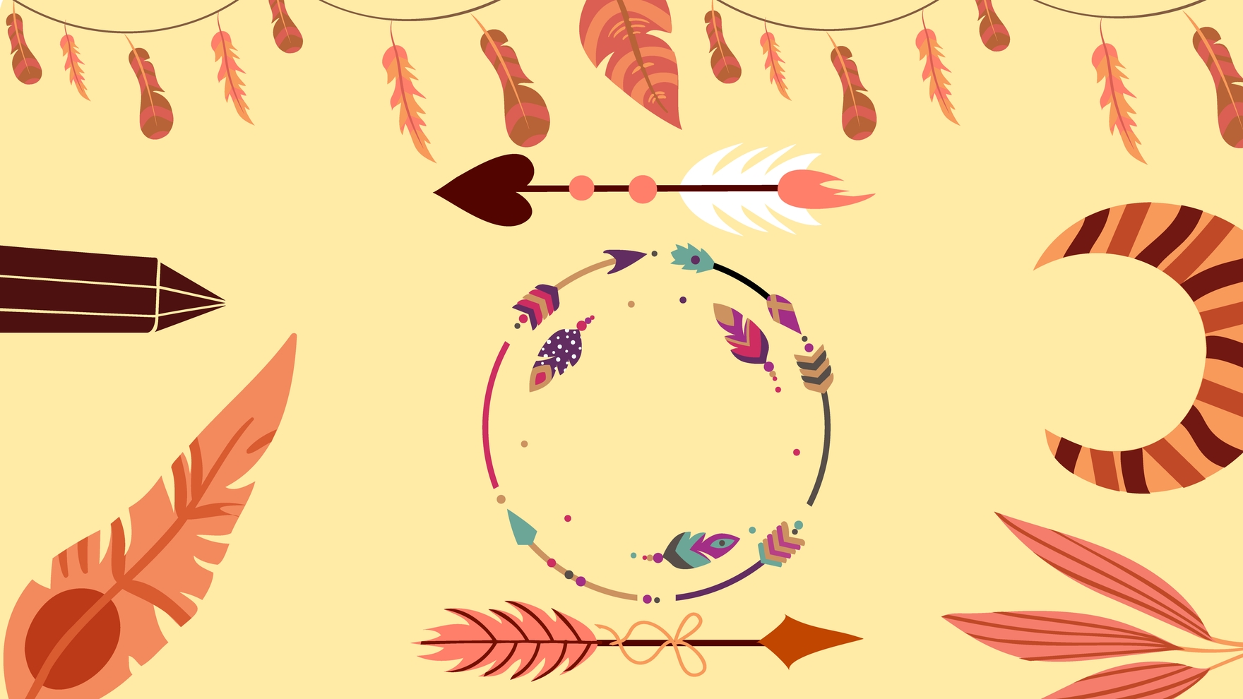 Boho Tribal Background