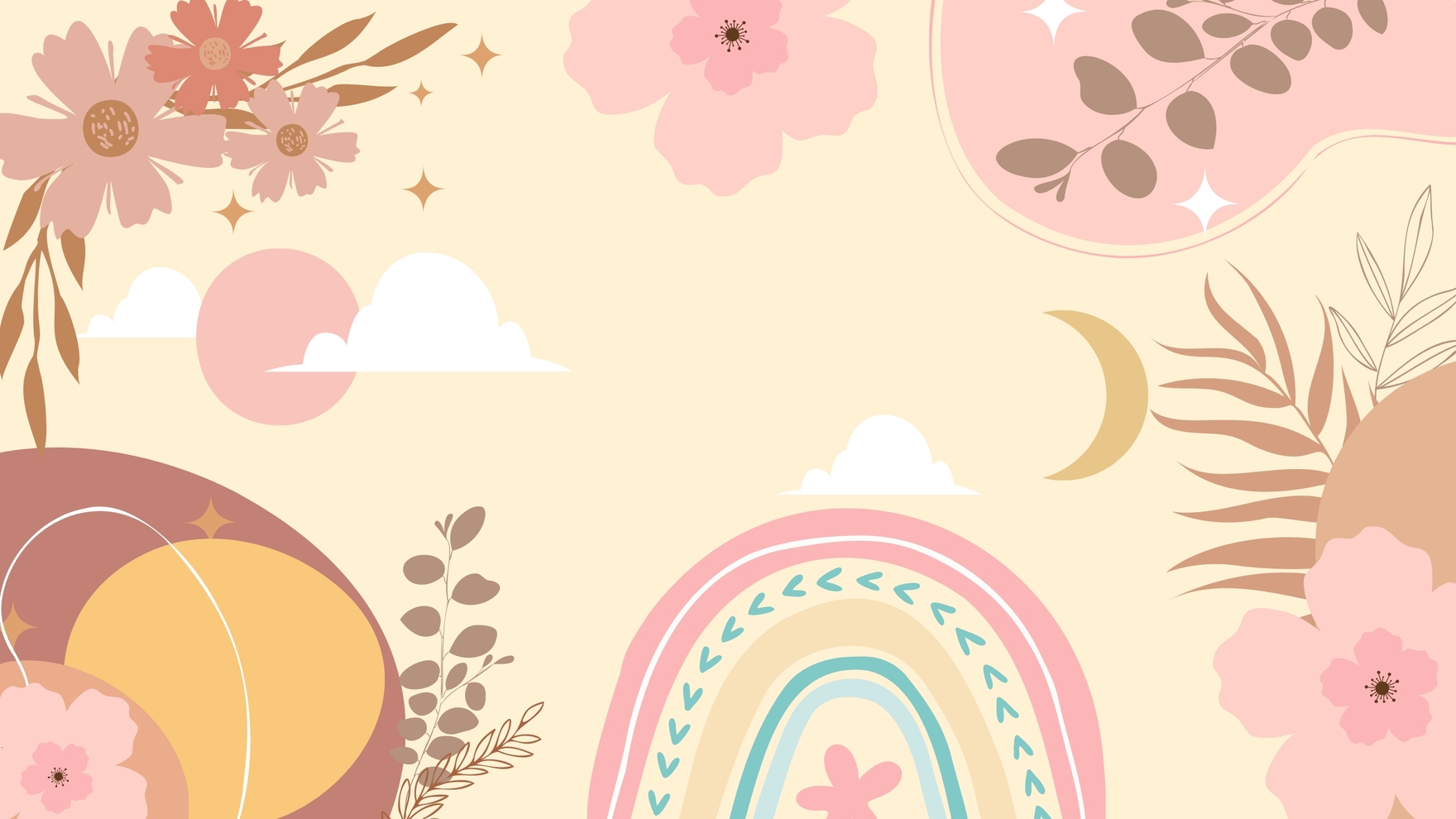 Spring Boho Background