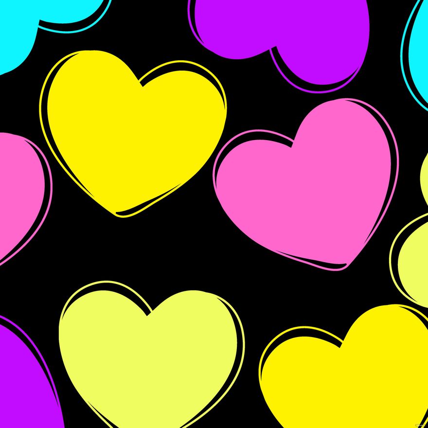 Neon Love Background