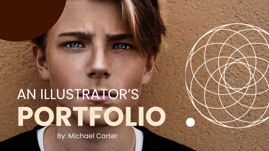 Illustrator Portfolio Presentation Template in PDF, PowerPoint, Google Slides