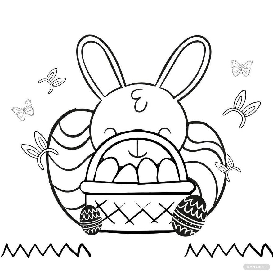 Cute Easter Drawing in EPS, Illustrator, JPG, PSD, PNG, SVG - Download | Template.net