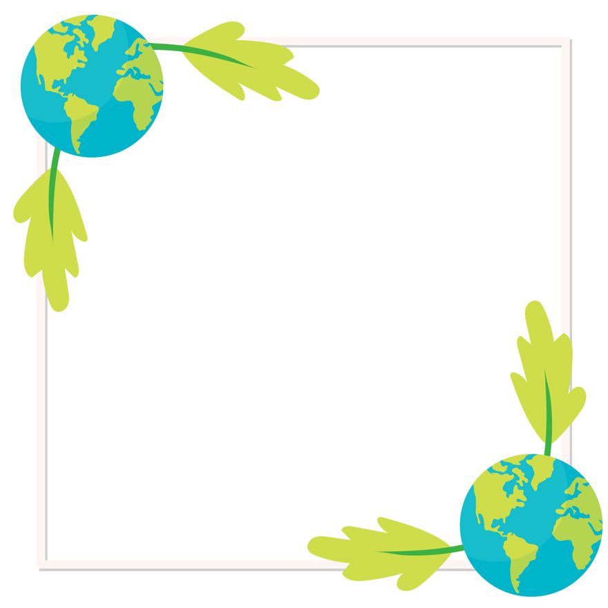 Earth Day Border Clipart