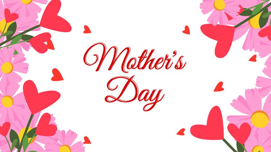 Mother's Day White Background