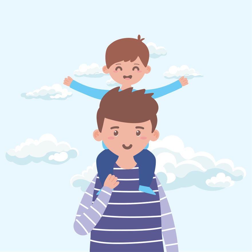 Father's Day Cartoon Clipart