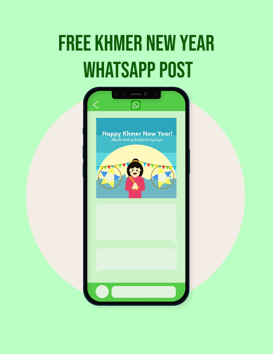 Khmer New Year Whatsapp Post in Illustrator, EPS, JPG, PSD, PNG, SVG - Download | Template.net